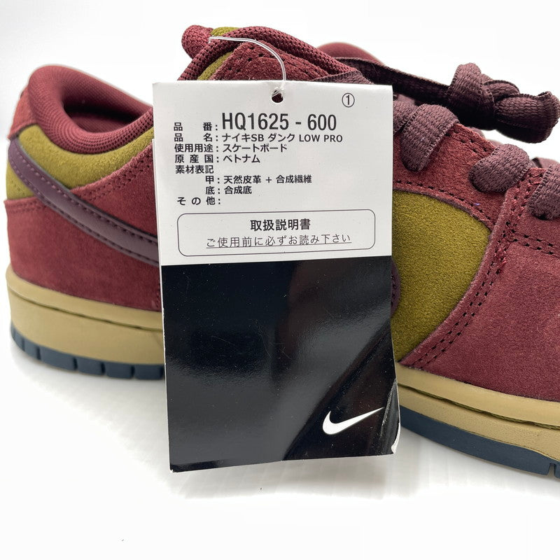 【中古品】【メンズ】 NIKE SB ナイキ エスビー DUNLOW PRO HQ1625-600 ダンク ロー プロ スニーカー 靴 160-260824-sa-01-tei サイズ：27 カラー：グリーン 万代Net店