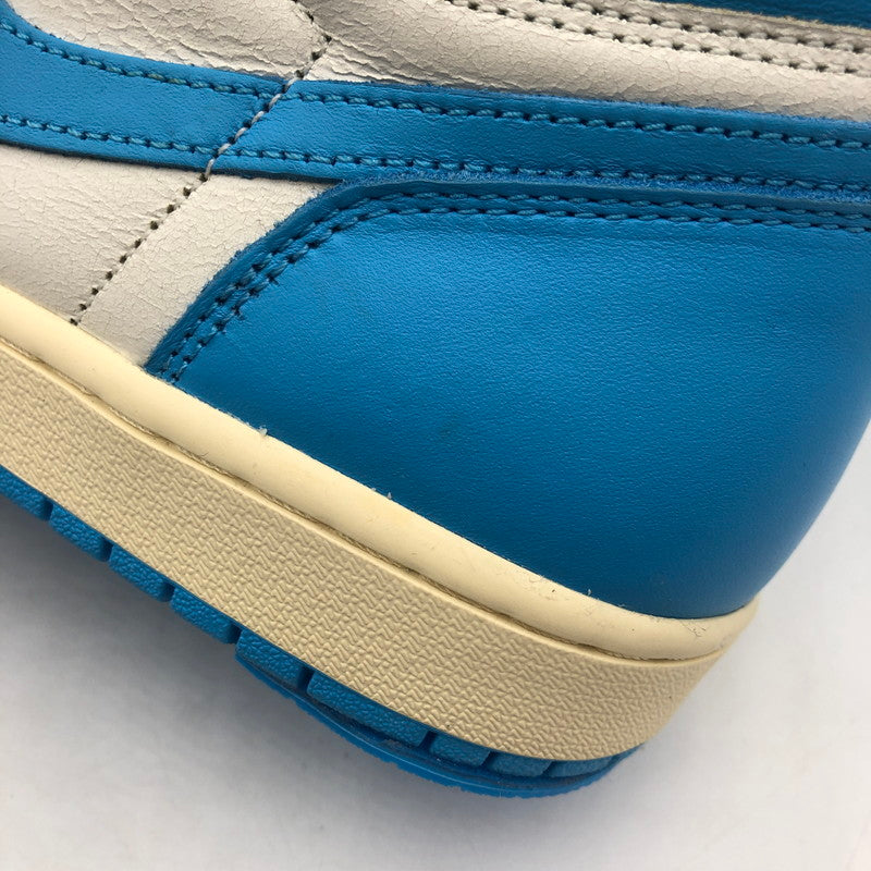 【中古品】【メンズ】 NIKE ナイキ AIR JORDAN 1 HIGH OG UNC REIMAGINED DZ5485-402 エアジョーダン1 レトロ ハイ OG UNC リイマジン スニーカー 靴 ビンテージ加工 160-260107-ko-01-tei サイズ：27ｃｍ カラー：ブルー 万代Net店