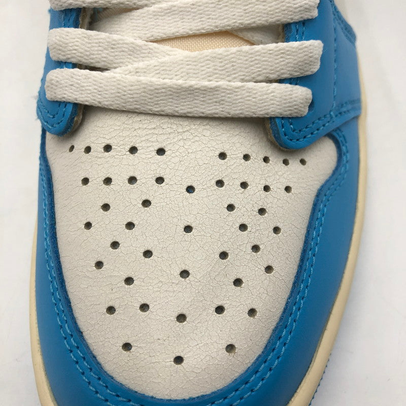 【中古品】【メンズ】 NIKE ナイキ AIR JORDAN 1 HIGH OG UNC REIMAGINED DZ5485-402 エアジョーダン1 レトロ ハイ OG UNC リイマジン スニーカー 靴 ビンテージ加工 160-260107-ko-01-tei サイズ：27ｃｍ カラー：ブルー 万代Net店
