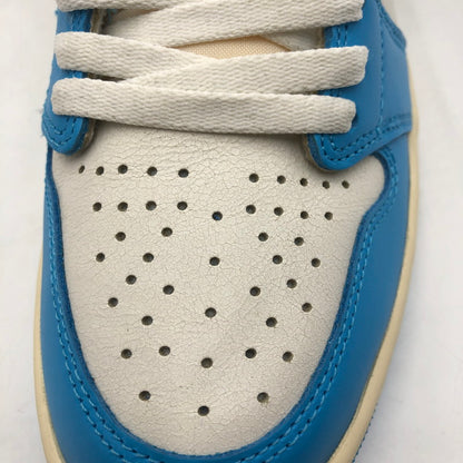 【中古品】【メンズ】 NIKE ナイキ AIR JORDAN 1 HIGH OG UNC REIMAGINED DZ5485-402 エアジョーダン1 レトロ ハイ OG UNC リイマジン スニーカー 靴 ビンテージ加工 160-260107-ko-01-tei サイズ：27ｃｍ カラー：ブルー 万代Net店