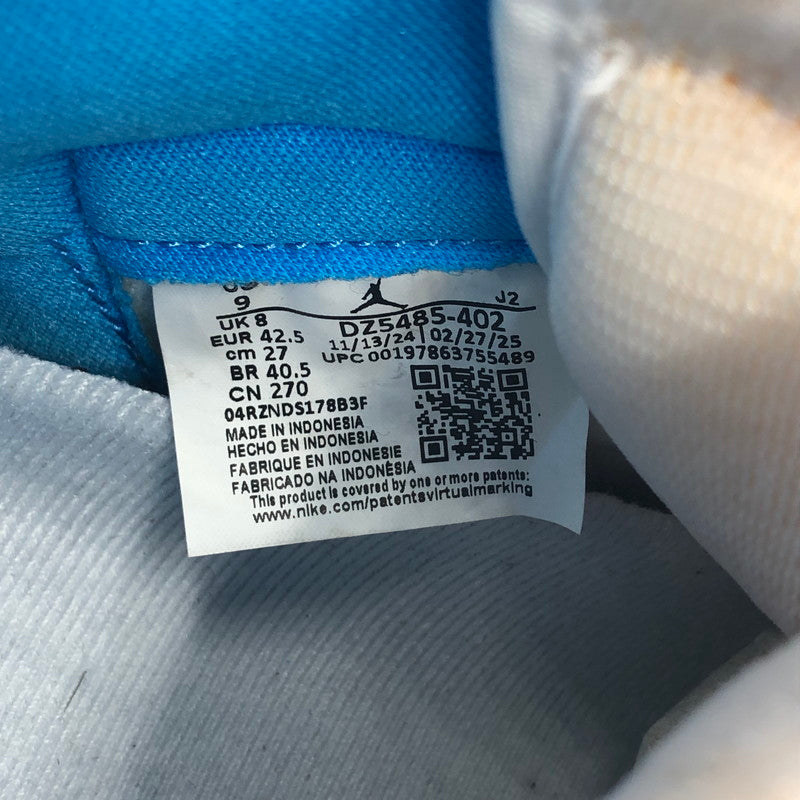 【中古品】【メンズ】 NIKE ナイキ AIR JORDAN 1 HIGH OG UNC REIMAGINED DZ5485-402 エアジョーダン1 レトロ ハイ OG UNC リイマジン スニーカー 靴 ビンテージ加工 160-260107-ko-01-tei サイズ：27ｃｍ カラー：ブルー 万代Net店