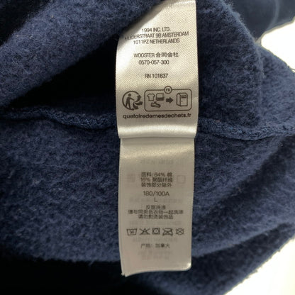 【中古品】【メンズ】 SUPREME シュプリーム 25SS SLOGO HOODED SWEAT SHIRT スゥエット パーカー 149-260527-sm-03-otoh サイズ：L カラー：ネイビー 万代Net店