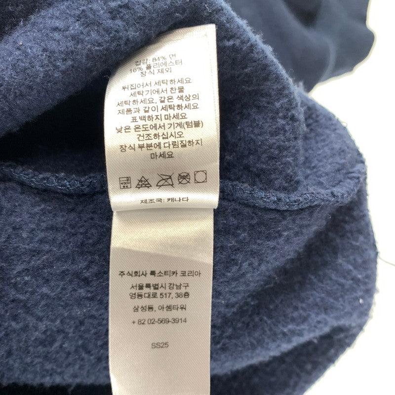 【中古品】【メンズ】 SUPREME シュプリーム 25SS SLOGO HOODED SWEAT SHIRT スゥエット パーカー 149-260527-sm-03-otoh サイズ：L カラー：ネイビー 万代Net店