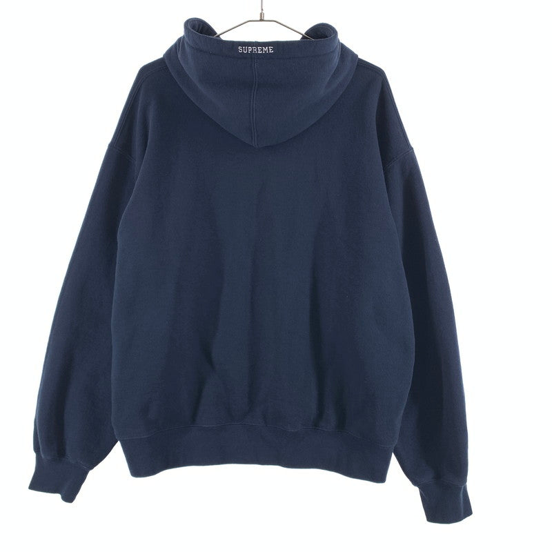 【中古品】【メンズ】 SUPREME シュプリーム 25SS SLOGO HOODED SWEAT SHIRT スゥエット パーカー 149-260527-sm-03-otoh サイズ：L カラー：ネイビー 万代Net店