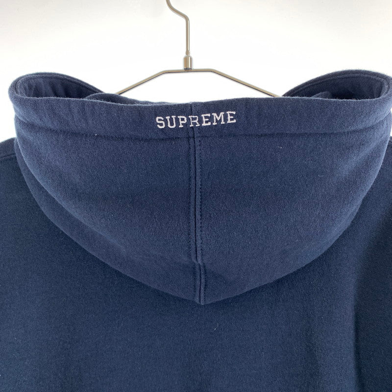 【中古品】【メンズ】 SUPREME シュプリーム 25SS SLOGO HOODED SWEAT SHIRT スゥエット パーカー 149-260527-sm-03-otoh サイズ：L カラー：ネイビー 万代Net店