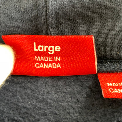 【中古品】【メンズ】 SUPREME シュプリーム 25SS SLOGO HOODED SWEAT SHIRT スゥエット パーカー 149-260527-sm-03-otoh サイズ：L カラー：ネイビー 万代Net店