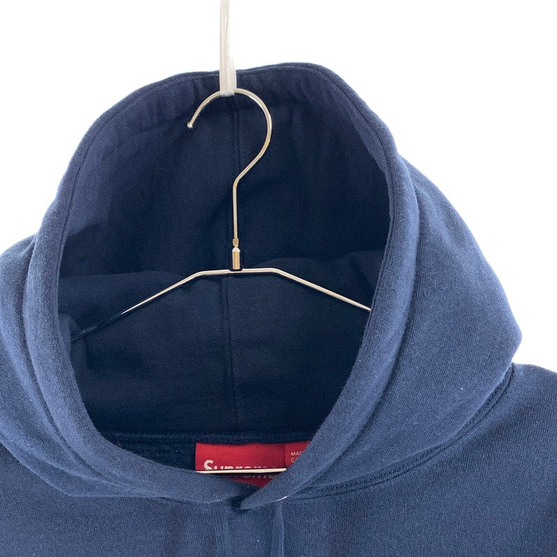 【中古品】【メンズ】 SUPREME シュプリーム 25SS SLOGO HOODED SWEAT SHIRT スゥエット パーカー 149-260527-sm-03-otoh サイズ：L カラー：ネイビー 万代Net店