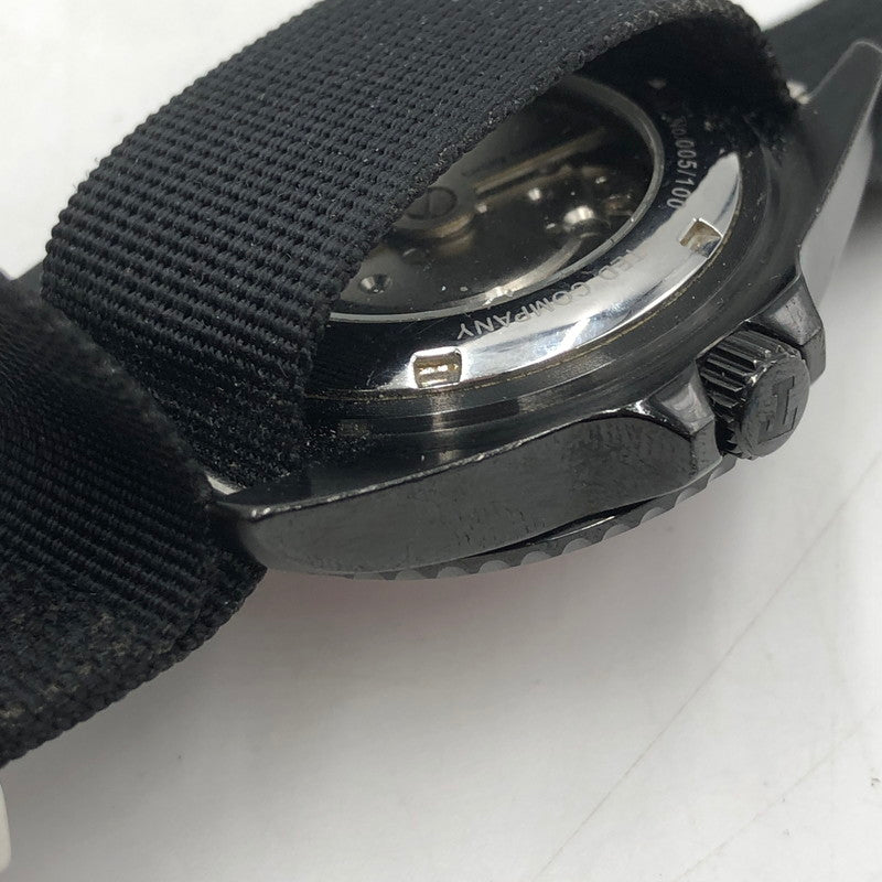 【現状渡し品】【メンズ】 TEDMAN テッドマン AIR RACER エアレーサー 腕時計 自動巻き ダイバーズ時計 197-260107-ko-25-tei カラー：ブラック/レッド 万代Net店