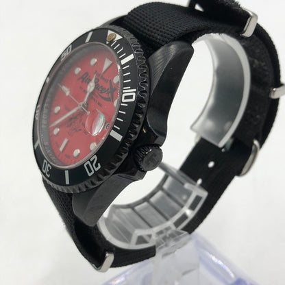 【現状渡し品】【メンズ】 TEDMAN テッドマン AIR RACER エアレーサー 腕時計 自動巻き ダイバーズ時計 197-260107-ko-25-tei カラー：ブラック/レッド 万代Net店