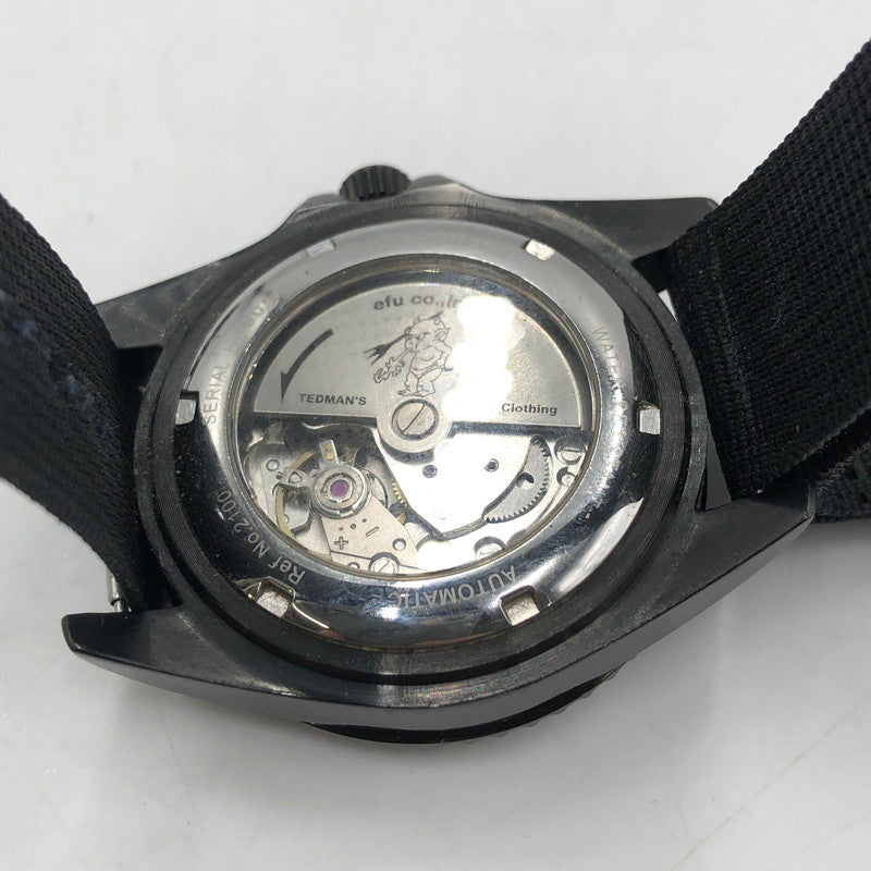 【現状渡し品】【メンズ】 TEDMAN テッドマン AIR RACER エアレーサー 腕時計 自動巻き ダイバーズ時計 197-260107-ko-25-tei カラー：ブラック/レッド 万代Net店