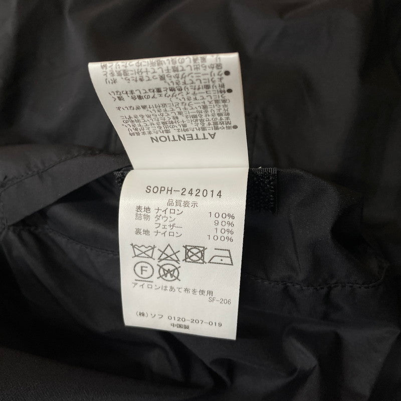 【中古品】【メンズ】 SOPHNET. ソフネット 24AW SHADOW RIP STOP DOWN JACKET SOPH-242014 シャドウ リップ ストップ ダウンジャケット アウター 140-260107-ks-15-tei サイズ：XL カラー：ブラック 万代Net店
