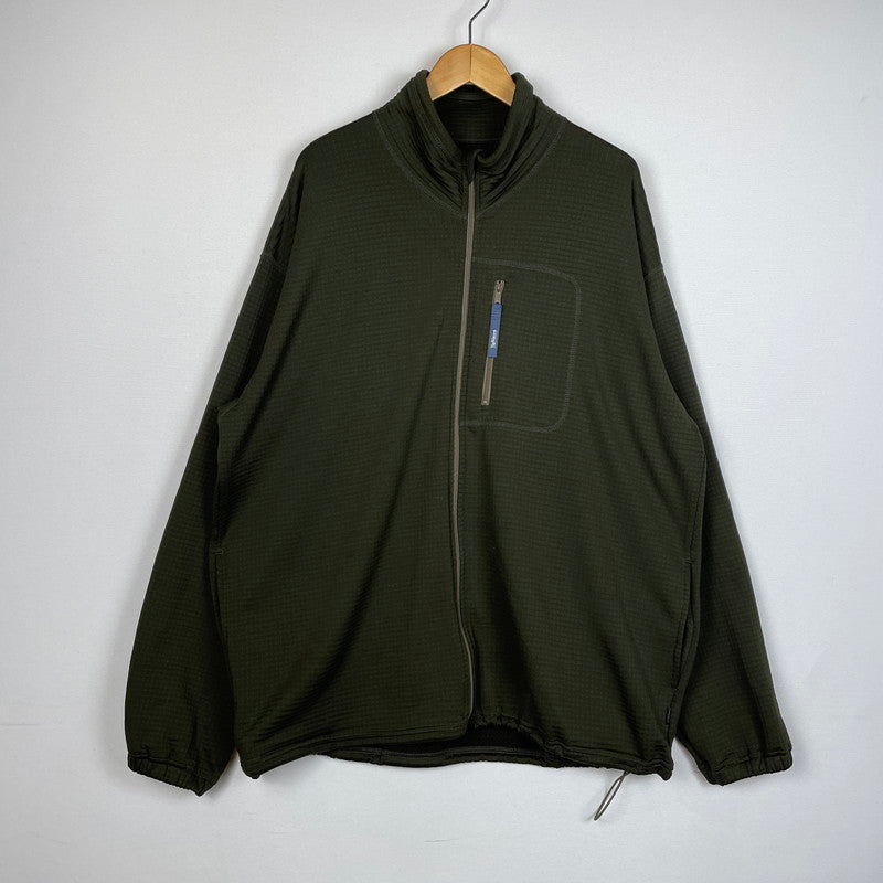 【現状渡し品】【メンズ】 TAP WATER タップウォーター POLARTECH GRID ZIP FLEECE JKT TP221-30007 ポーラーテック グリッド ジップ フリース ジャケット ライトアウター 140-260107-ks-22-tei サイズ：L カラー：グリーン 万代Net店