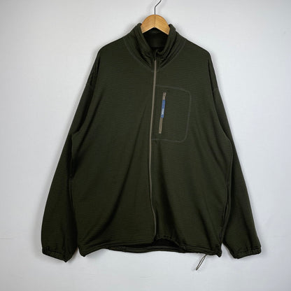 【現状渡し品】【メンズ】 TAP WATER タップウォーター POLARTECH GRID ZIP FLEECE JKT TP221-30007 ポーラーテック グリッド ジップ フリース ジャケット ライトアウター 140-260107-ks-22-tei サイズ：L カラー：グリーン 万代Net店