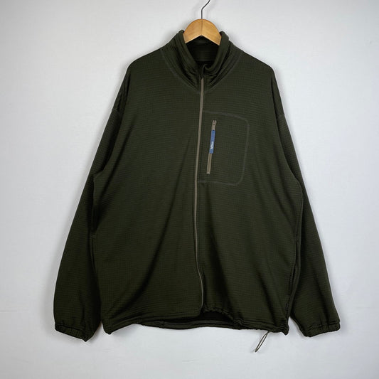 【現状渡し品】【メンズ】 TAP WATER タップウォーター POLARTECH GRID ZIP FLEECE JKT TP221-30007 ポーラーテック グリッド ジップ フリース ジャケット ライトアウター 140-260107-ks-22-tei サイズ：L カラー：グリーン 万代Net店