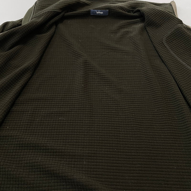 【現状渡し品】【メンズ】 TAP WATER タップウォーター POLARTECH GRID ZIP FLEECE JKT TP221-30007 ポーラーテック グリッド ジップ フリース ジャケット ライトアウター 140-260107-ks-22-tei サイズ：L カラー：グリーン 万代Net店