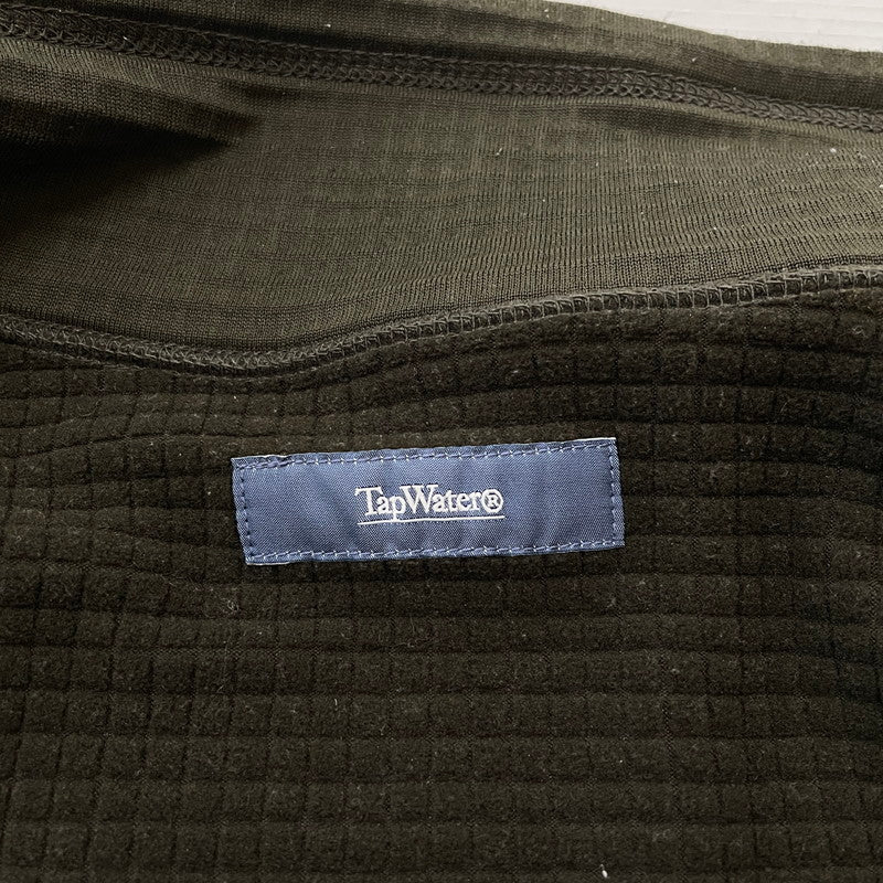 【現状渡し品】【メンズ】 TAP WATER タップウォーター POLARTECH GRID ZIP FLEECE JKT TP221-30007 ポーラーテック グリッド ジップ フリース ジャケット ライトアウター 140-260107-ks-22-tei サイズ：L カラー：グリーン 万代Net店
