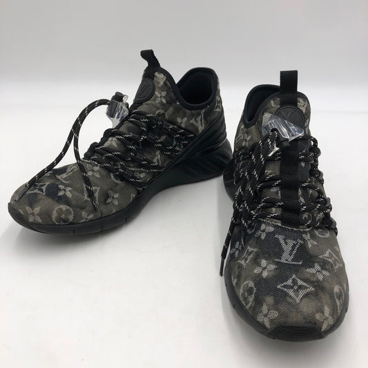 【中古品】【メンズ】 LOUIS VUITTON ルイ・ヴィトン 1A5B8Y モノグラム・デニム ファストレーン・ライン スニーカー 靴 ヴァージル・アブロー 179-260107-ko-10-tei サイズ：7 1/2 カラー：ブラック 万代Net店