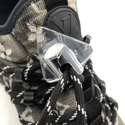 【中古品】【メンズ】 LOUIS VUITTON ルイ・ヴィトン 1A5B8Y モノグラム・デニム ファストレーン・ライン スニーカー 靴 ヴァージル・アブロー 179-260107-ko-10-tei サイズ：7 1/2 カラー：ブラック 万代Net店