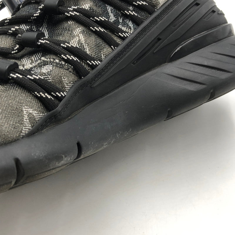 【中古品】【メンズ】 LOUIS VUITTON ルイ・ヴィトン 1A5B8Y モノグラム・デニム ファストレーン・ライン スニーカー 靴 ヴァージル・アブロー 179-260107-ko-10-tei サイズ：7 1/2 カラー：ブラック 万代Net店