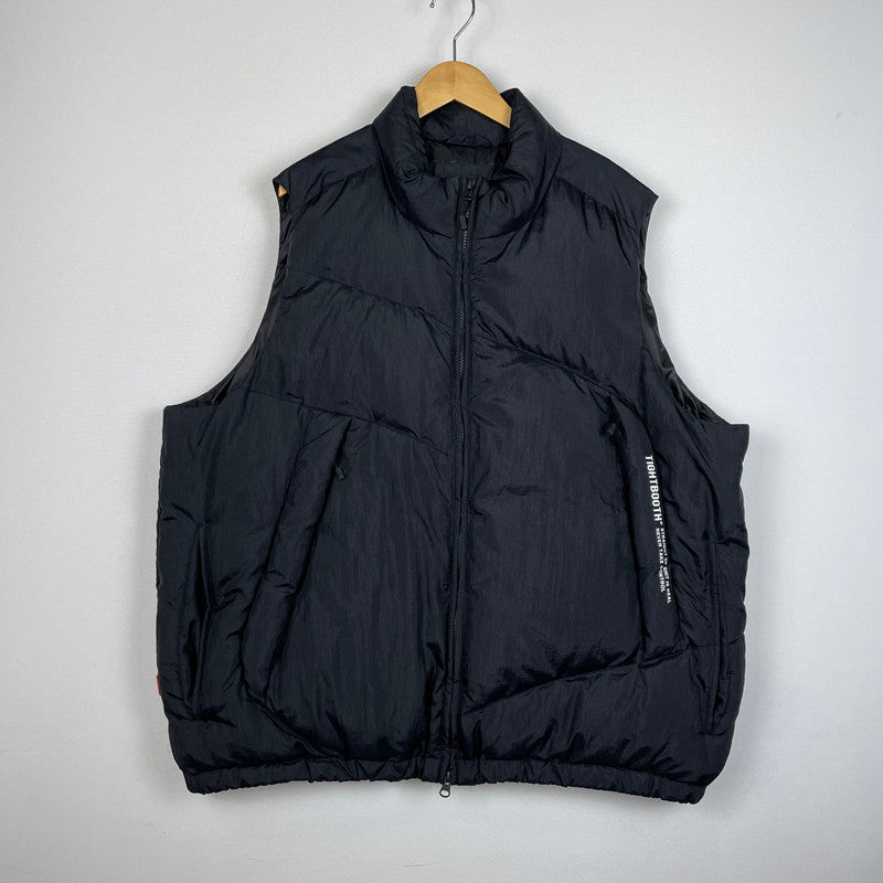 【中古品】【メンズ】 TIGHTBOOTH タイトブース PA DOWN VEST PA ダウンベスト ライトアウター 142-260107-ks-23-fuz サイズ：XL カラー：ブラック 万代Net店