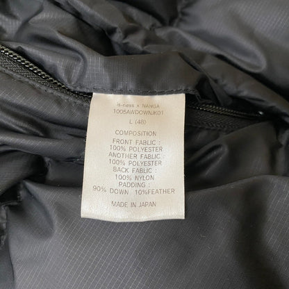 【中古品】【メンズ】 is-ness イズネス × NANGA ナンガ 23AW FUNCTIONAL DOWN JACKET 1005AWDOWNJK01 ファンクショナル ダウンジャケット アウター 144-260108-ks-10-tei サイズ：L カラー：ブラック 万代Net店