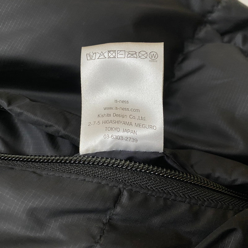 【中古品】【メンズ】 is-ness イズネス × NANGA ナンガ 23AW FUNCTIONAL DOWN JACKET 1005AWDOWNJK01 ファンクショナル ダウンジャケット アウター 144-260108-ks-10-tei サイズ：L カラー：ブラック 万代Net店