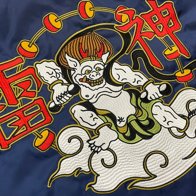 【中古品】【メンズ】 USED 疾風伝説 特攻の拓 雷神 ドカジャン アウター 特攻の拓展 147-260107-ks-11-tei サイズ：表記サイズ無し カラー：ネイビー 万代Net店