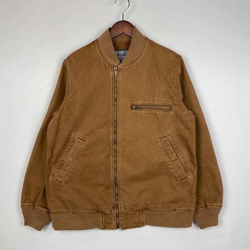 【中古品】【メンズ】 HYSTERIC GLAMOUR ヒステリックグラマー HG LOGO RIB BLOUSON 02251AB08 ロゴ リブ ブルゾン ライトアウター 140-260108-ks-04-fuz サイズ：S カラー：ブラウン 万代Net店