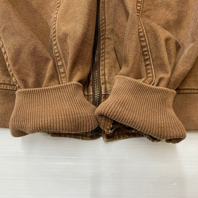 【中古品】【メンズ】 HYSTERIC GLAMOUR ヒステリックグラマー HG LOGO RIB BLOUSON 02251AB08 ロゴ リブ ブルゾン ライトアウター 140-260108-ks-04-fuz サイズ：S カラー：ブラウン 万代Net店