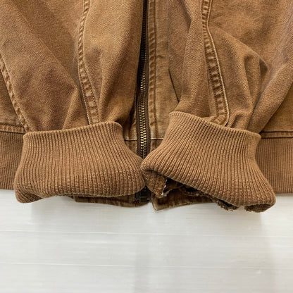 【中古品】【メンズ】 HYSTERIC GLAMOUR ヒステリックグラマー HG LOGO RIB BLOUSON 02251AB08 ロゴ リブ ブルゾン ライトアウター 140-260108-ks-04-fuz サイズ：S カラー：ブラウン 万代Net店