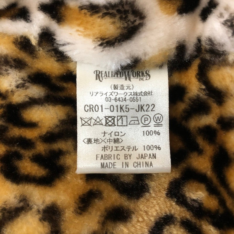 【現状渡し品】【メンズ】 CRIMIE クライミー LEOPARD BOA JACKET CR01-01K5-JK22 レオパード ボア ジャケット アウター 142-260109-yy-11-tei サイズ：M カラー：カーキ 万代Net店