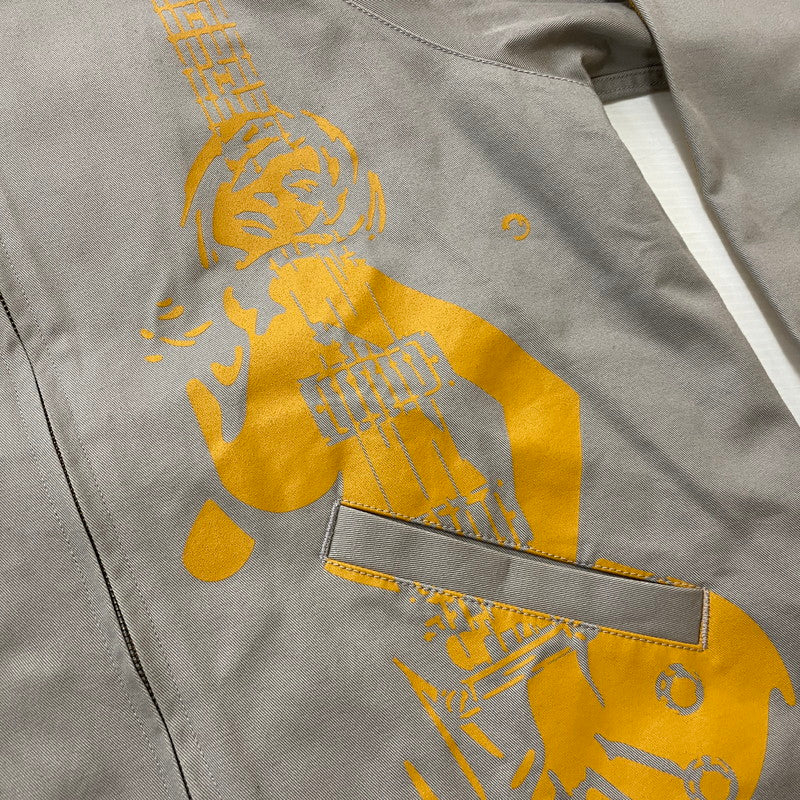 【中古品】【メンズ】 HYSTERIC GLAMOUR ヒステリックグラマー DETROIT ROCK RACING JKT 02243AB11 デトロイト ロック レーシング ジャケット ライトアウター 140-260108-ks-03-fuz サイズ：S カラー：グレー 万代Net店