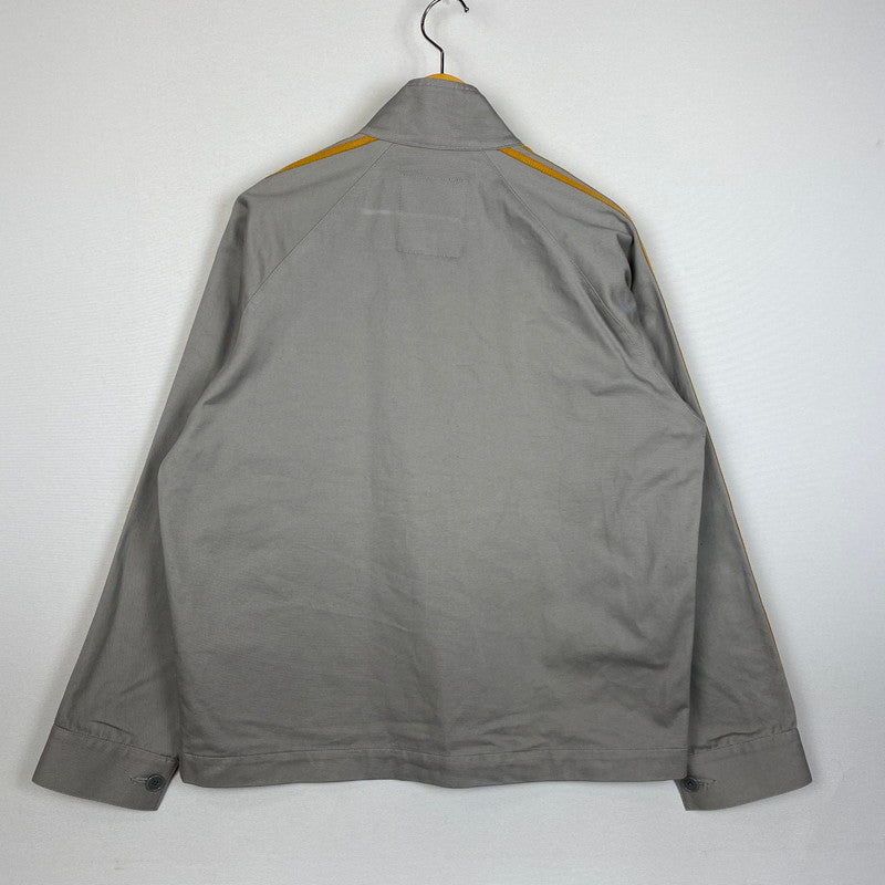 【中古品】【メンズ】 HYSTERIC GLAMOUR ヒステリックグラマー DETROIT ROCK RACING JKT 02243AB11 デトロイト ロック レーシング ジャケット ライトアウター 140-260108-ks-03-fuz サイズ：S カラー：グレー 万代Net店