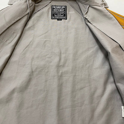 【中古品】【メンズ】 HYSTERIC GLAMOUR ヒステリックグラマー DETROIT ROCK RACING JKT 02243AB11 デトロイト ロック レーシング ジャケット ライトアウター 140-260108-ks-03-fuz サイズ：S カラー：グレー 万代Net店