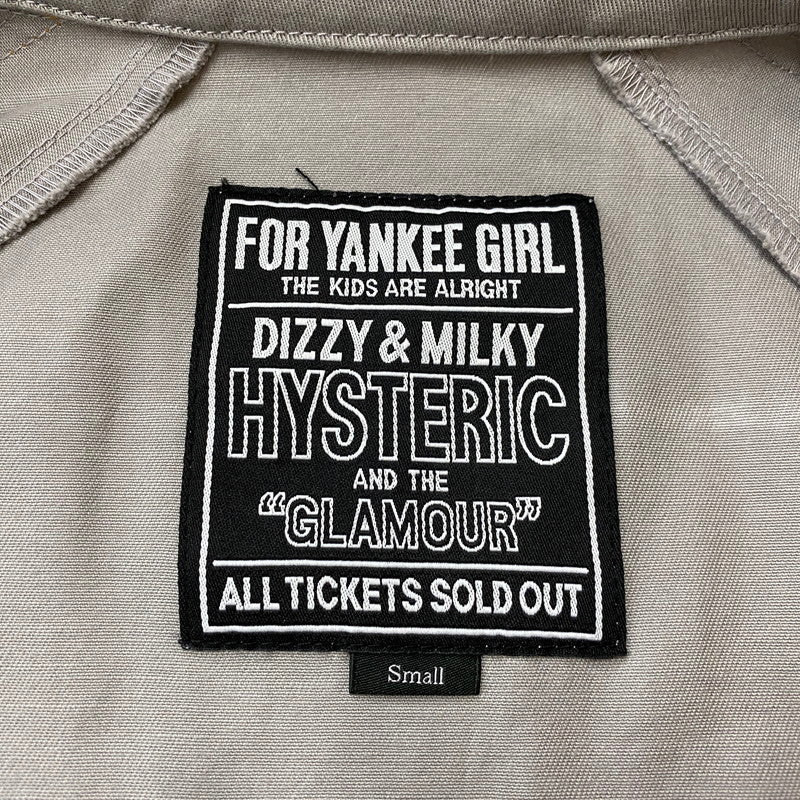 【中古品】【メンズ】 HYSTERIC GLAMOUR ヒステリックグラマー DETROIT ROCK RACING JKT 02243AB11 デトロイト ロック レーシング ジャケット ライトアウター 140-260108-ks-03-fuz サイズ：S カラー：グレー 万代Net店