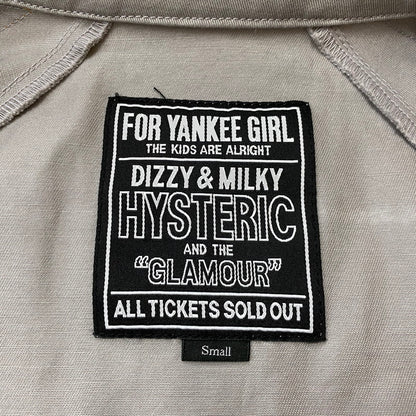 【中古品】【メンズ】 HYSTERIC GLAMOUR ヒステリックグラマー DETROIT ROCK RACING JKT 02243AB11 デトロイト ロック レーシング ジャケット ライトアウター 140-260108-ks-03-fuz サイズ：S カラー：グレー 万代Net店