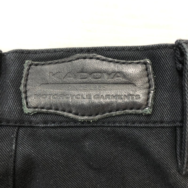 【現状渡し品】【メンズ】 KADOYA カドヤ COTTON RIDING PANTS コットン ライディング パンツ ボトムス 156-260109-ks-10-tei サイズ：31 カラー：ブラック 万代Net店
