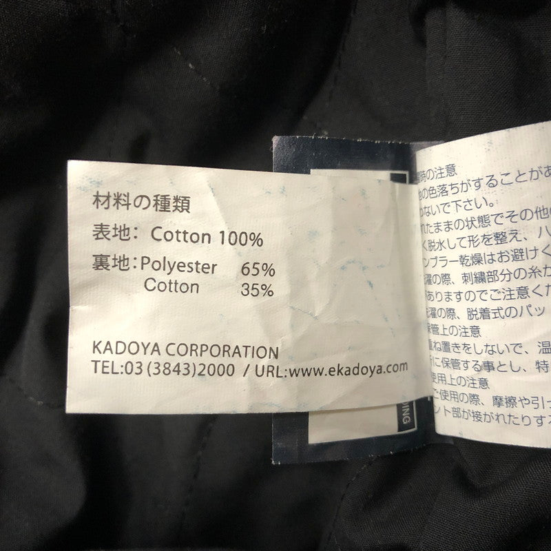 【現状渡し品】【メンズ】 KADOYA カドヤ COTTON RIDING PANTS コットン ライディング パンツ ボトムス 156-260109-ks-10-tei サイズ：31 カラー：ブラック 万代Net店