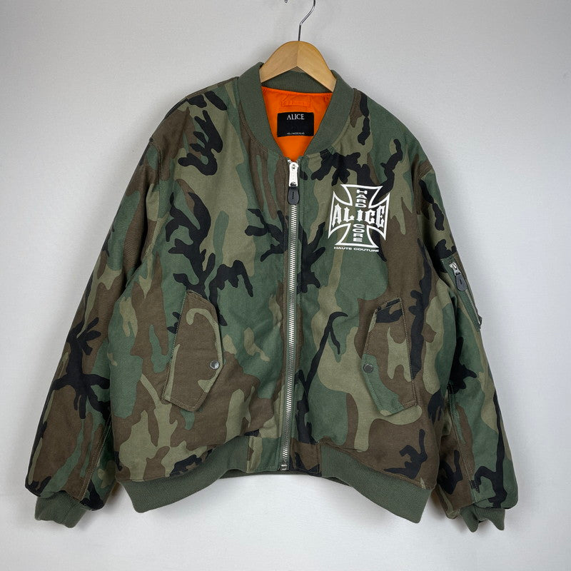 【中古品】【メンズ】 ALICE HOLLYWOOD アリスハリウッド × F.M.C.D エフエムシーディー 別注 コラボ ALICE CUSTOM BOMBER JACKET アリス カスタム ボンバー ジャケット アウター 141-260107-ks-16-tei サイズ：M カラー：TYPE 1 万代Net店