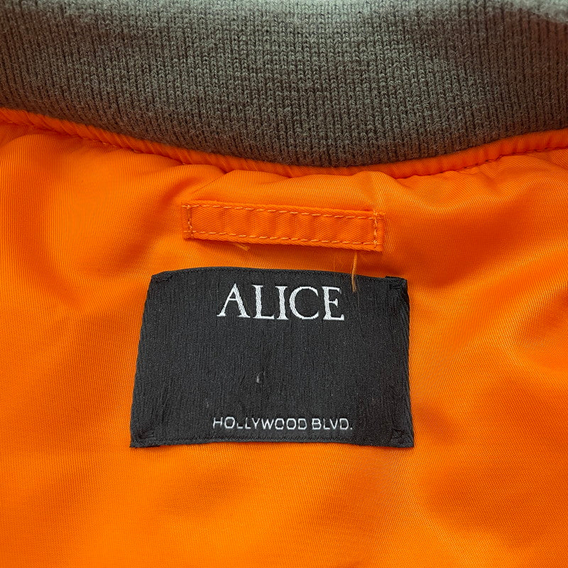 【中古品】【メンズ】 ALICE HOLLYWOOD アリスハリウッド × F.M.C.D エフエムシーディー 別注 コラボ ALICE CUSTOM BOMBER JACKET アリス カスタム ボンバー ジャケット アウター 141-260107-ks-16-tei サイズ：M カラー：TYPE 1 万代Net店