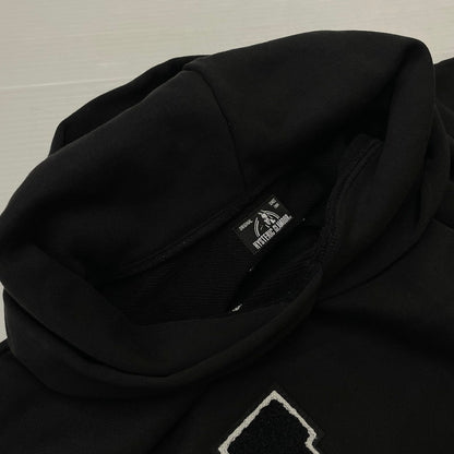 【中古品】【メンズ】 HYSTERIC GLAMOUR ヒステリックグラマー × WIND AND SEA ウィンダンシー 別注コラボ 3RD LOGO HOODIE WDS-HYS-3-06 ロゴフーディー トップス プルオーバーパーカー 142-260817-ss-05-tei サイズ：M カラー：ブラック 万代Net店