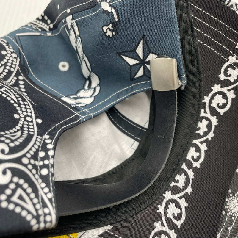 【中古品】【メンズ】 NEIGHBORHOOD ネイバーフッド 21SS DAD-B/C-CAP 212YGNH-HT10 ダッド キャップ ペイズリー 帽子 185-260704-yo-12-tei サイズ：FITS ALL カラー：ブラック 万代Net店