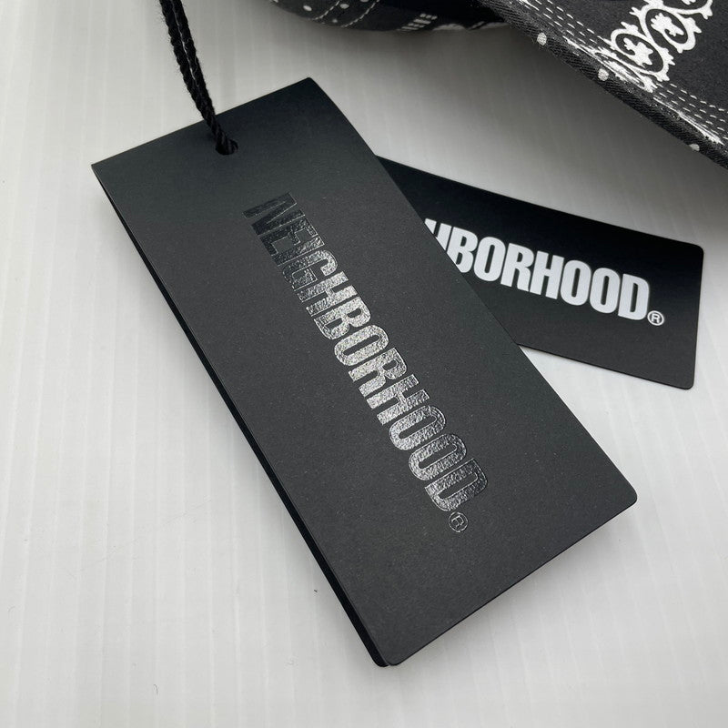 【中古品】【メンズ】 NEIGHBORHOOD ネイバーフッド 21SS DAD-B/C-CAP 212YGNH-HT10 ダッド キャップ ペイズリー 帽子 185-260704-yo-12-tei サイズ：FITS ALL カラー：ブラック 万代Net店