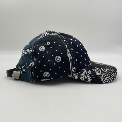 【中古品】【メンズ】 NEIGHBORHOOD ネイバーフッド 21SS DAD-B/C-CAP 212YGNH-HT10 ダッド キャップ ペイズリー 帽子 185-260704-yo-12-tei サイズ：FITS ALL カラー：ブラック 万代Net店