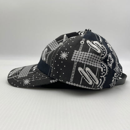 【中古品】【メンズ】 NEIGHBORHOOD ネイバーフッド 21SS DAD-B/C-CAP 212YGNH-HT10 ダッド キャップ ペイズリー 帽子 185-260704-yo-12-tei サイズ：FITS ALL カラー：ブラック 万代Net店