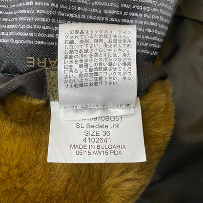 【現状渡し品】【メンズ】 BARBOUR バブアー BEDALE OILED JACKET 1502380 ビデイル オイル ジャケット ライトアウター 145-260108-ks-06-tei サイズ：36 カラー：モスグリーン 万代Net店