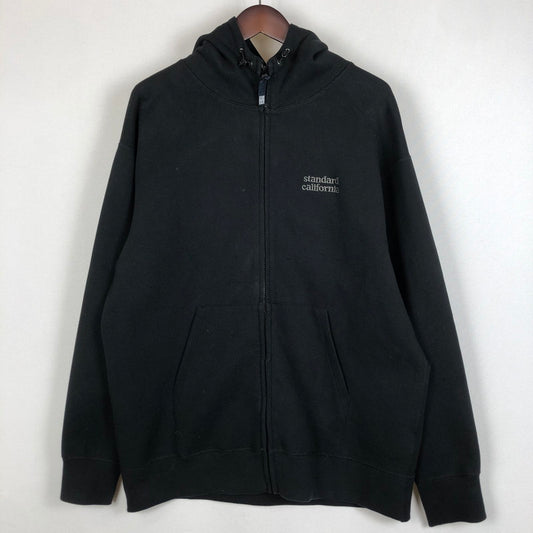 【中古品】【メンズ】 STANDARD CALIFORNIA スタンダードカリフォルニア SD TECH WARM ZIP HOOD SWEAT SD テック ウォーム ジップ フード スウェット トップス フルジップパーカー 140-260109-yy-16-tei サイズ：L カラー：ブラック 万代Net店