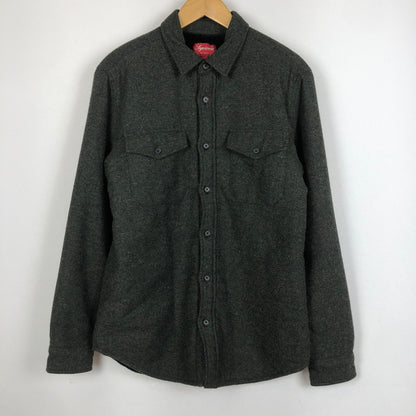 【中古品】【メンズ】 Supreme シュプリーム 12AW PILE LINED SHIRT パイル ラインド シャツ ライトアウター 149-260109-yy-20-tei サイズ：S カラー：カーキ 万代Net店