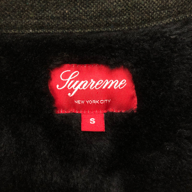 【中古品】【メンズ】 Supreme シュプリーム 12AW PILE LINED SHIRT パイル ラインド シャツ ライトアウター 149-260109-yy-20-tei サイズ：S カラー：カーキ 万代Net店
