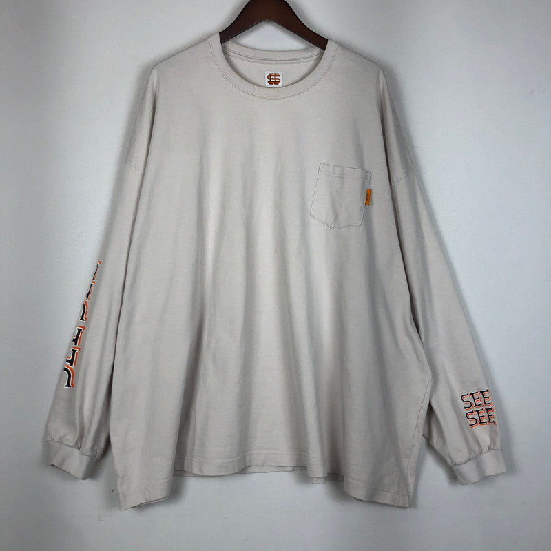 【中古品】【メンズ】 SEE SEE シーシー BIG SIZE L/S POCKET TEE ビッグ サイズ ロングスリーブ ポケット Tシャツ 長袖 トップス 142-260109-yy-01-tei サイズ：XXL カラー：アッシュグレー 万代Net店